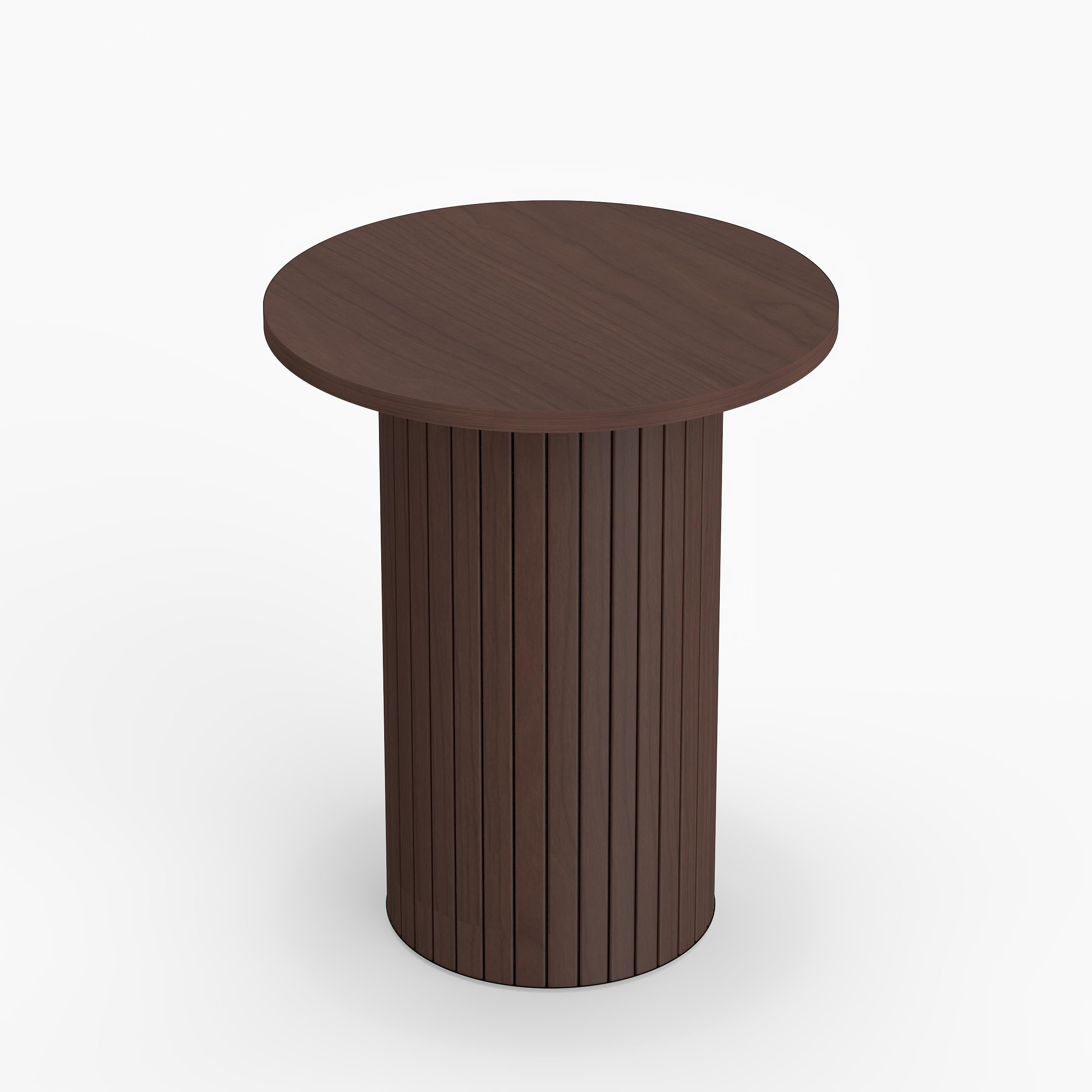 Small Round Fluted Drum Side Table