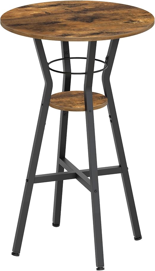 2-Tier Round Bar Table