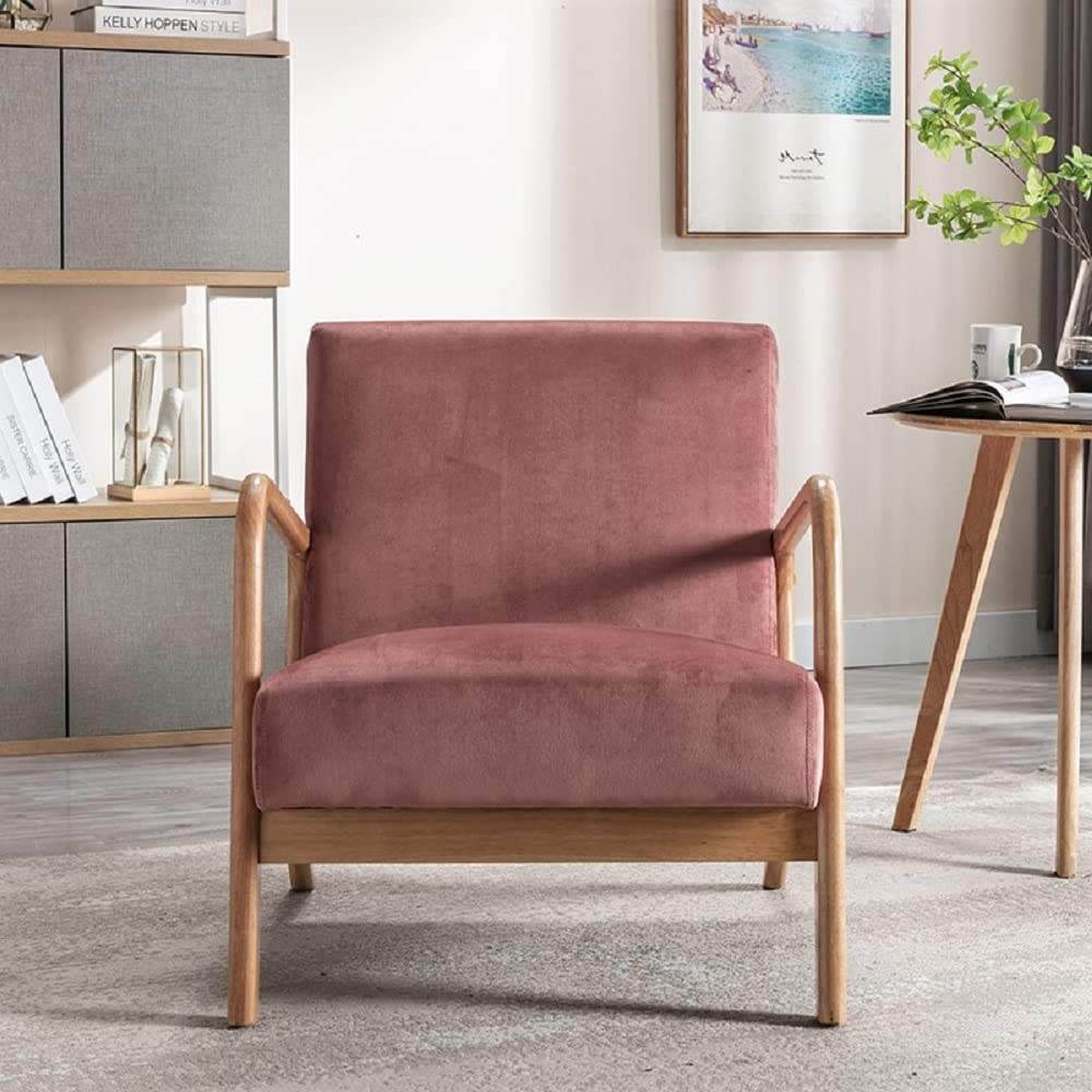 Rose Velvet Lounge Armchair