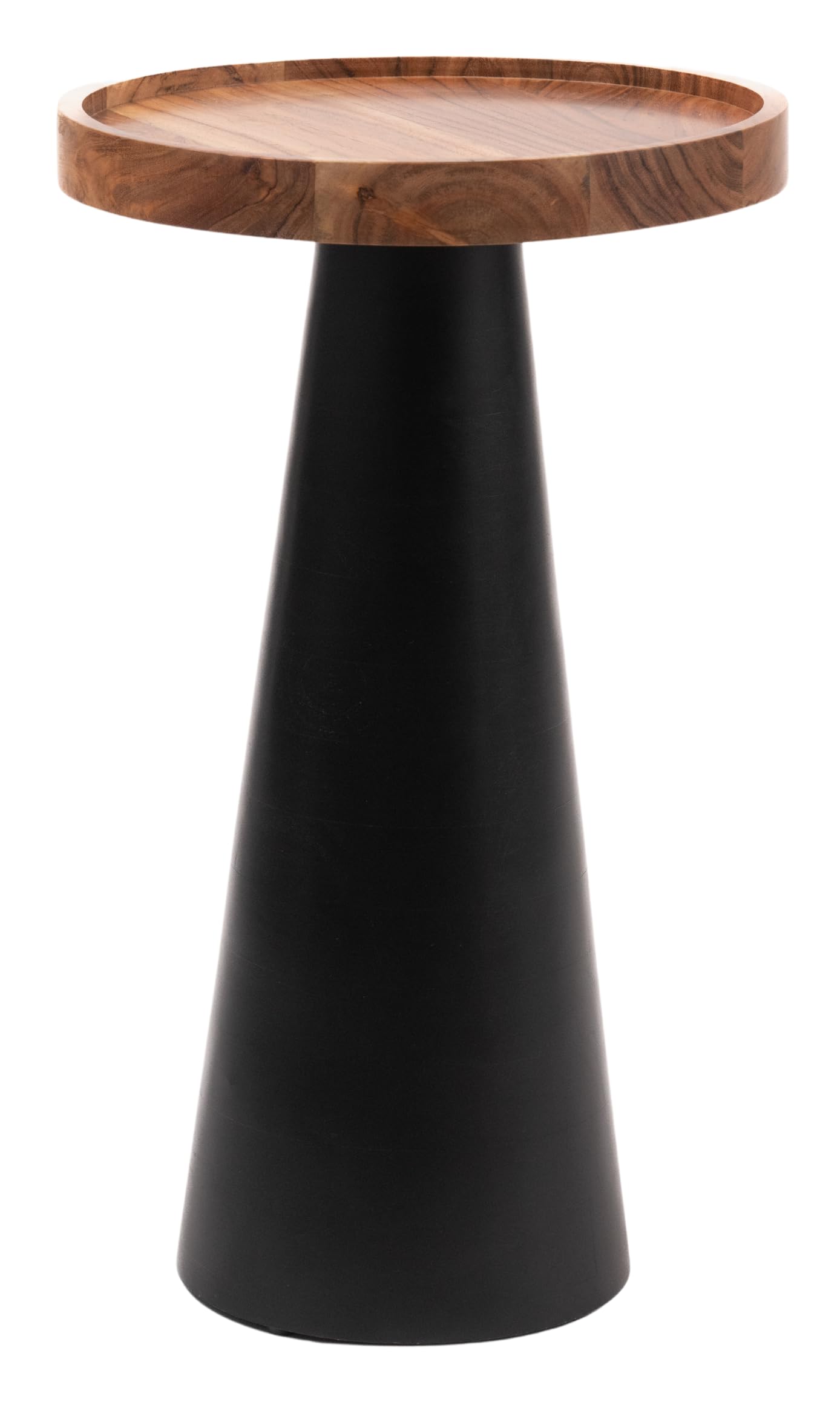 Solid Mango Wood Side Table with Tray Top