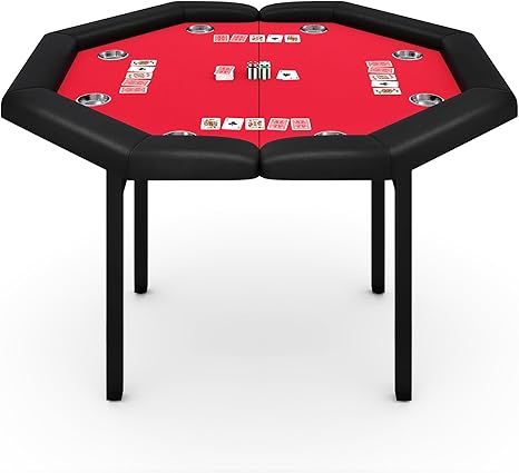 Octagonal Poker Table 8 Player Folding Game Table