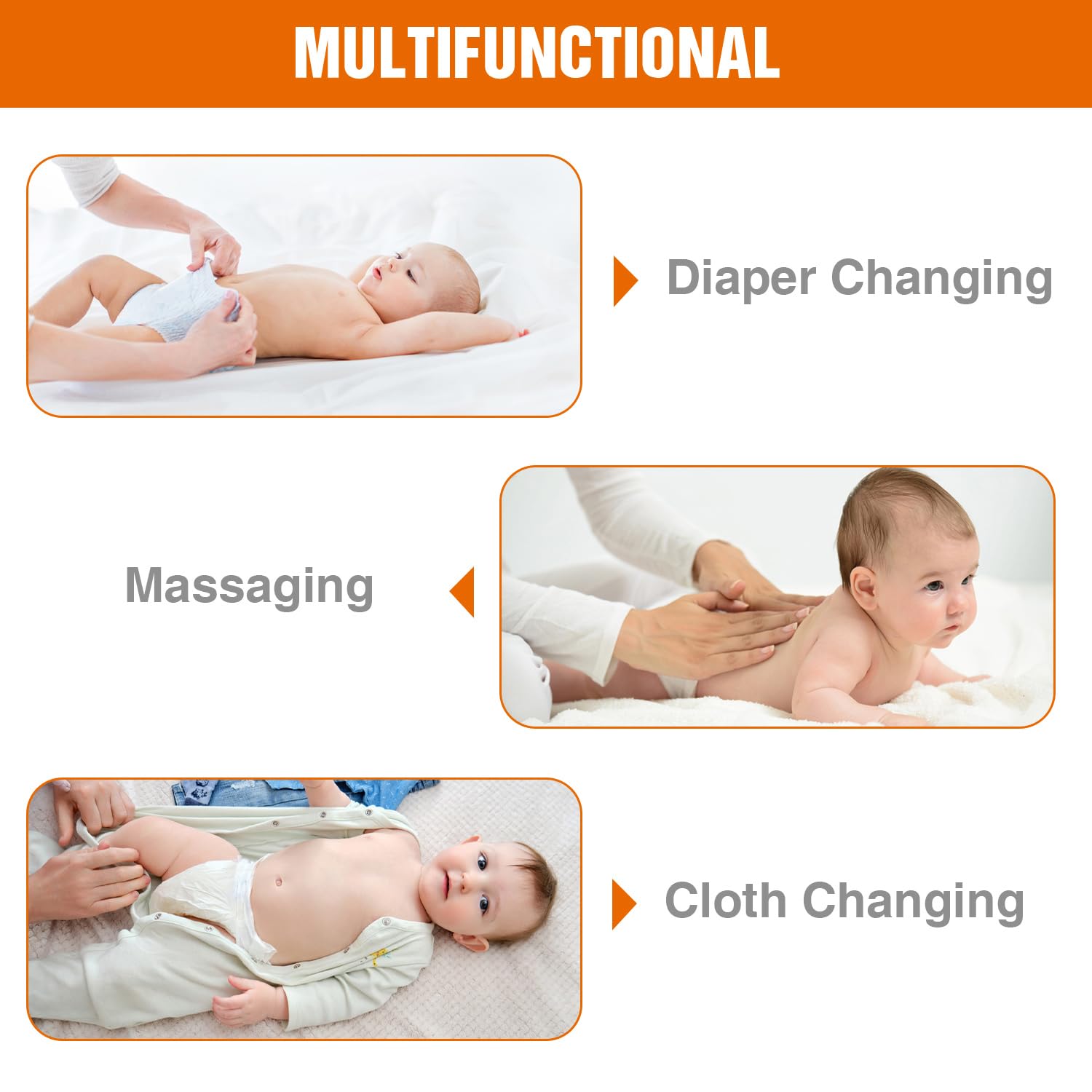 Baby Changing Table Dresser with 5 Drawers