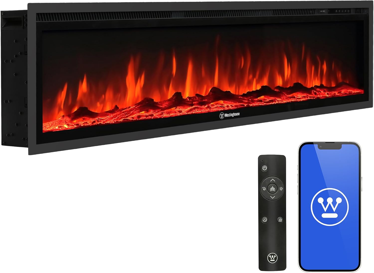50 Inch Smart Electric Fireplace