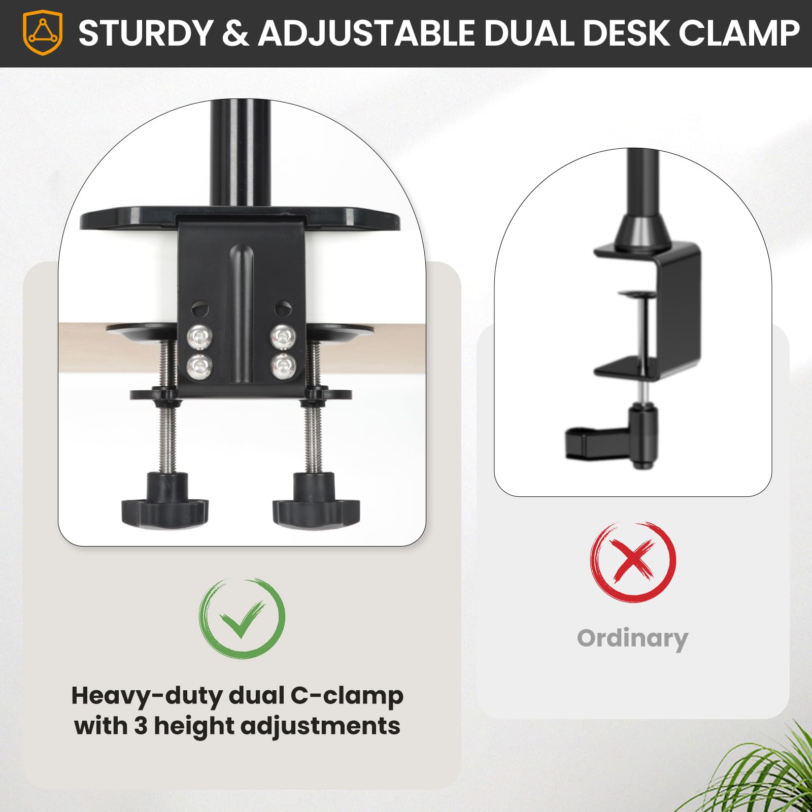 Heavy Duty Camera Desk Mount with Articulating Arm