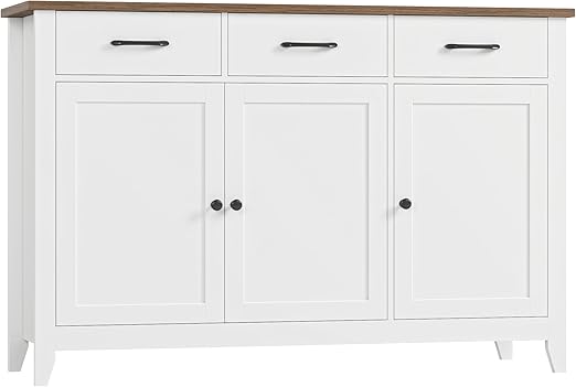 Buffet Cabinet with Storage Drawers and Adjustable Shelf
