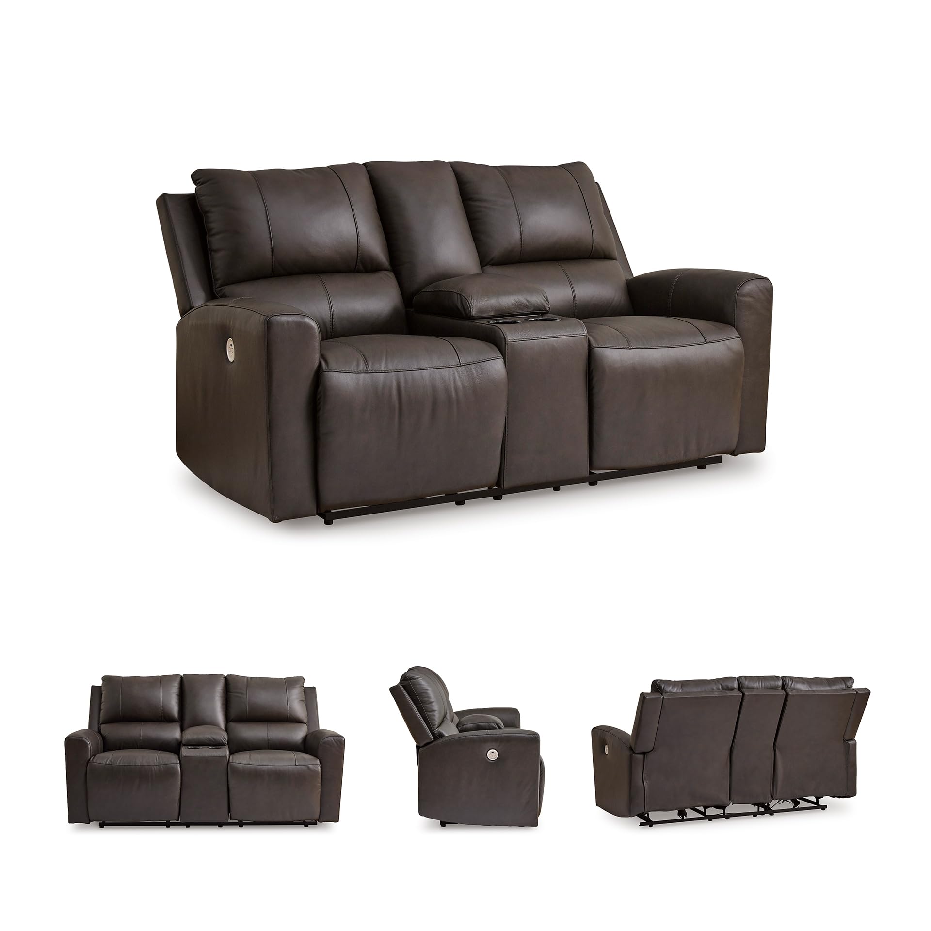 Power Reclining Loveseat with Console and USB Ports