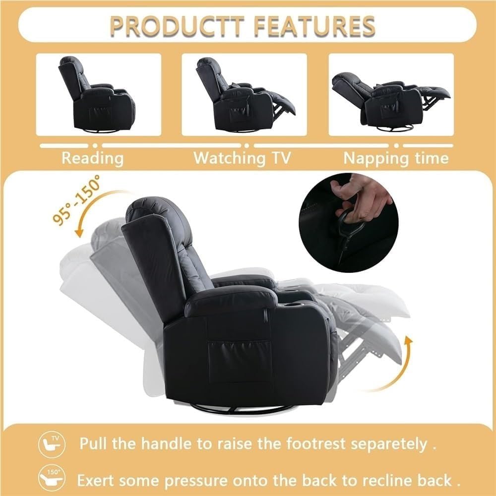 Electric Power Lift Recliner with Heat and Massage