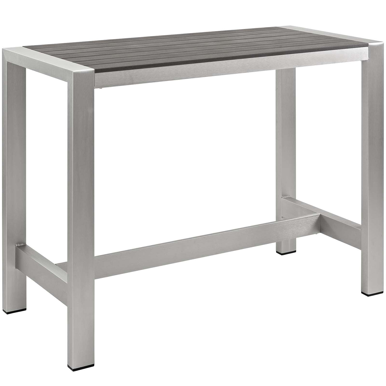 Aluminum Outdoor Patio Pub Bistro Set with Bar Stools