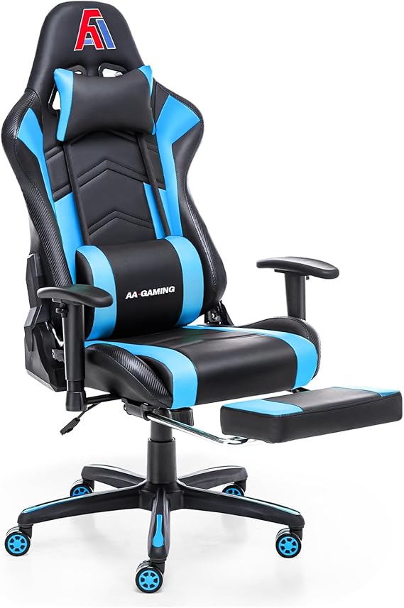 High Back Ergonomic Gaming Chair with Footrest