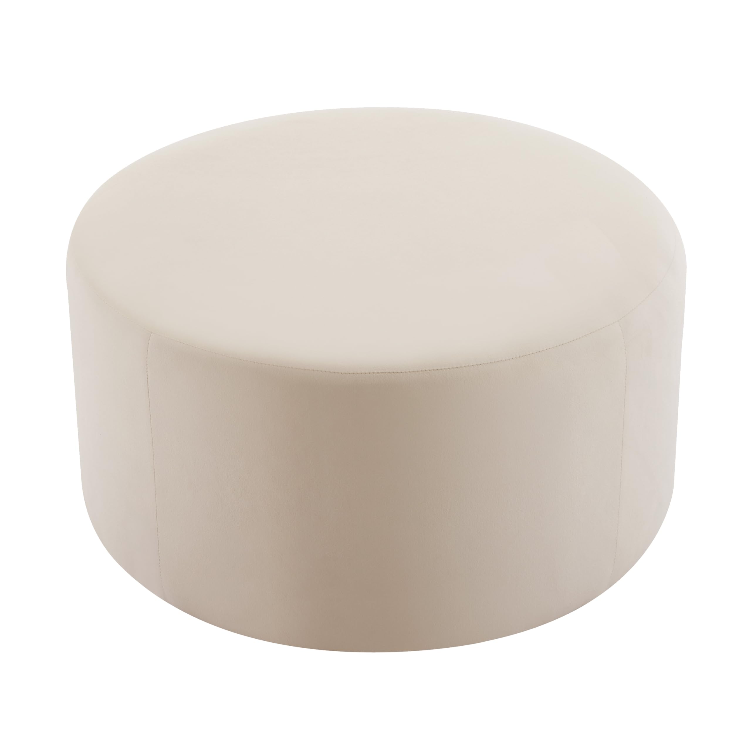 30" Round Ottoman Foot Rest Plush Velvet
