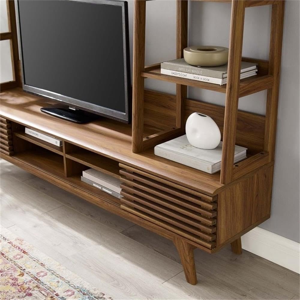 70" Mid-Century TV Stand Entertainment Center