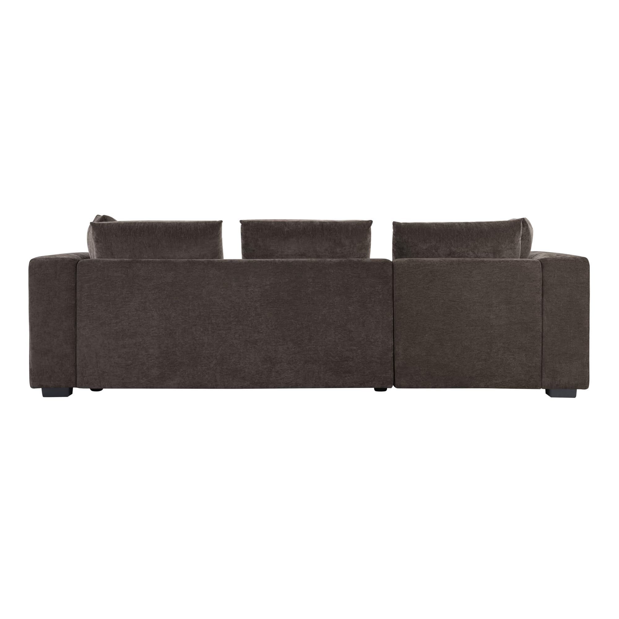 L-Shaped Sectional Sofa with Storage - 93.7" Chenille Fabric
