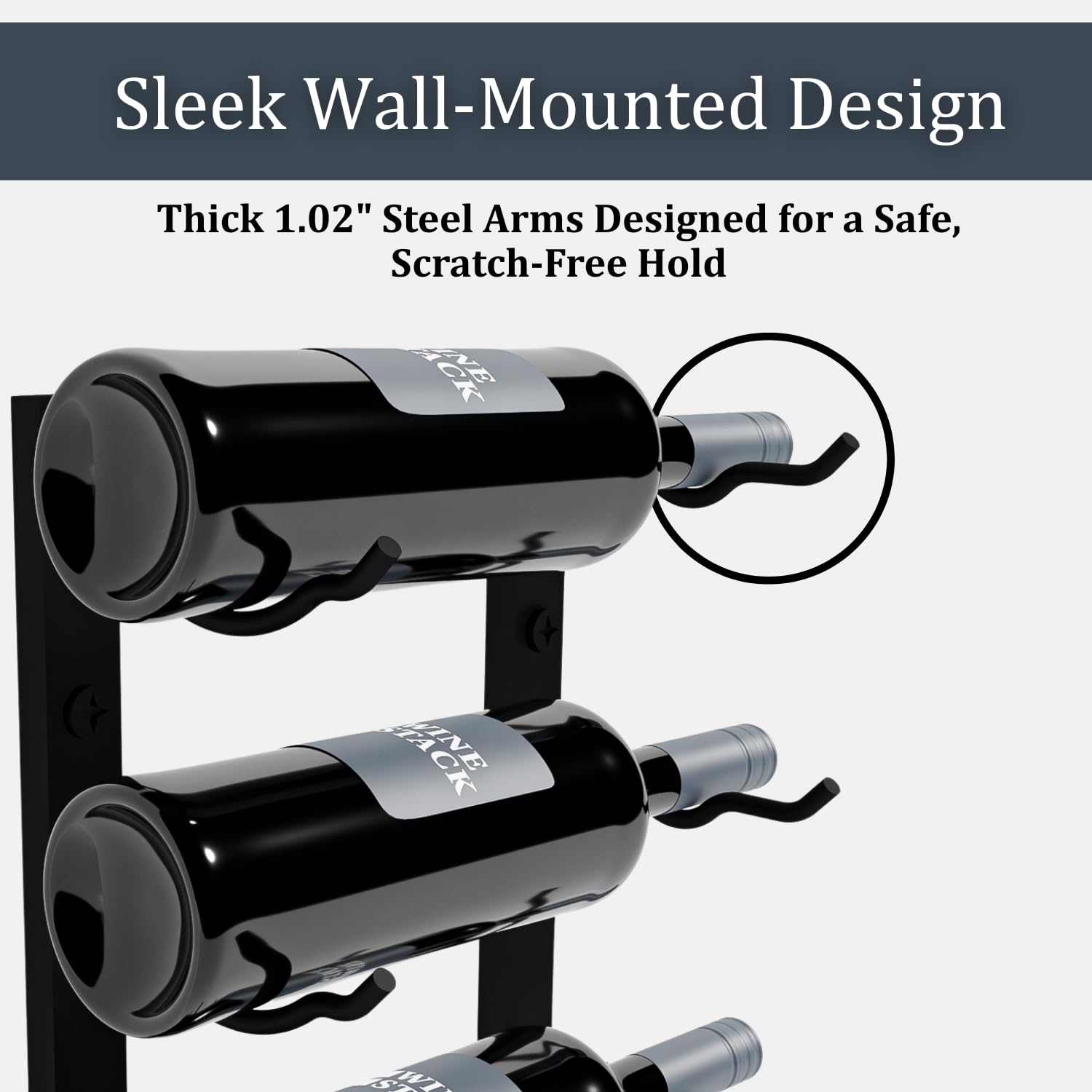 12-Bottle Wall Mounted Wine Rack