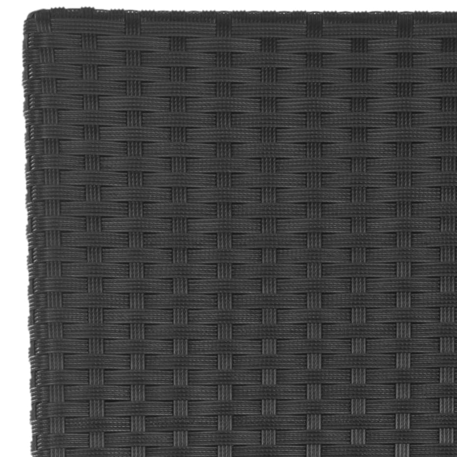 Black Wicker Indoor Outdoor Bar Stool