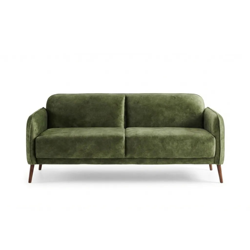 67" Mid Century Modern Loveseat Sofa with Pillows
