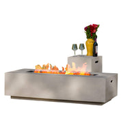 Outdoor Rectangular Fire Table with Tank Holder