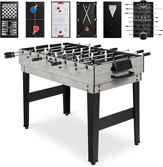 10-in-1 Multi Game Table with Pool, Foosball, Ping Pong