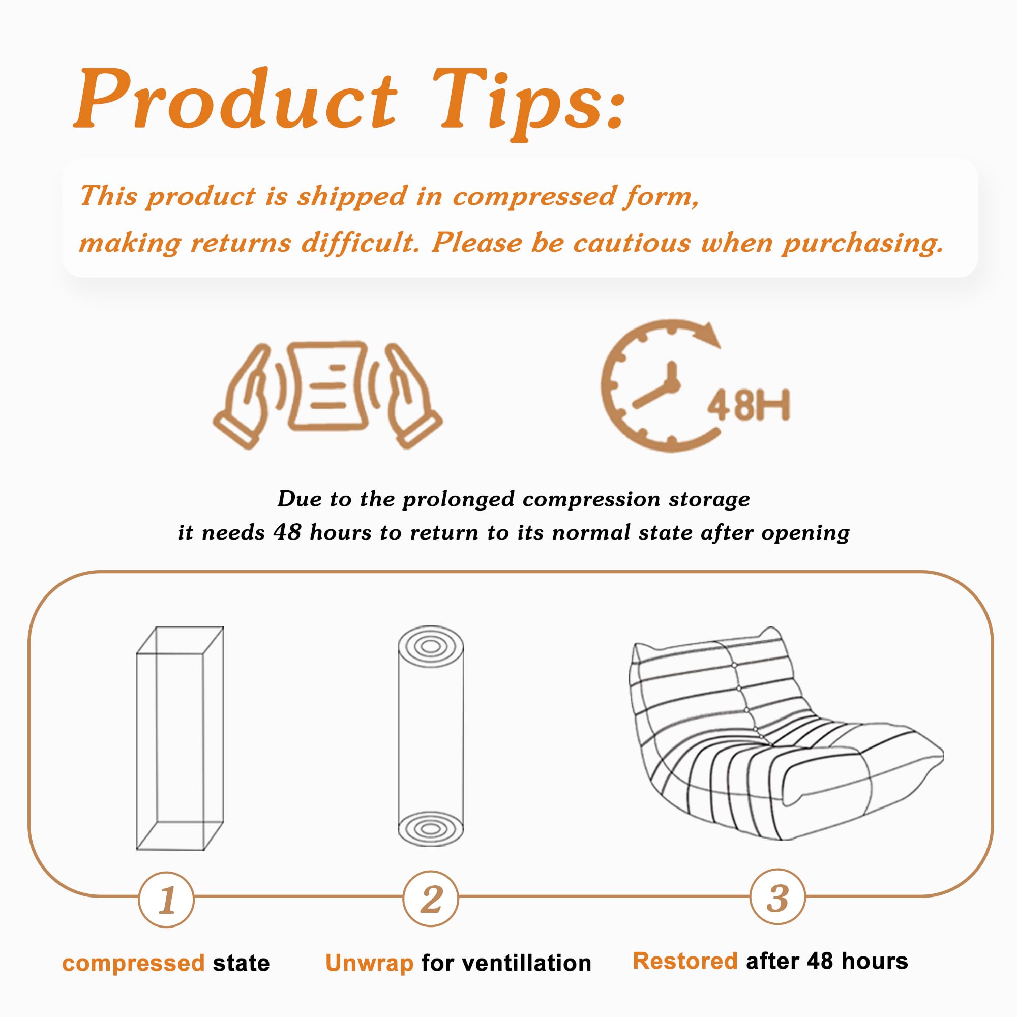 Memory Foam Bean Bag Chair