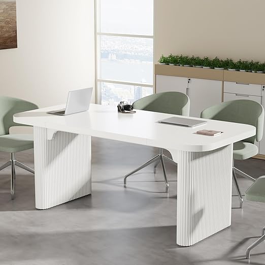 62-Inch Conference Table with Double Pedestal