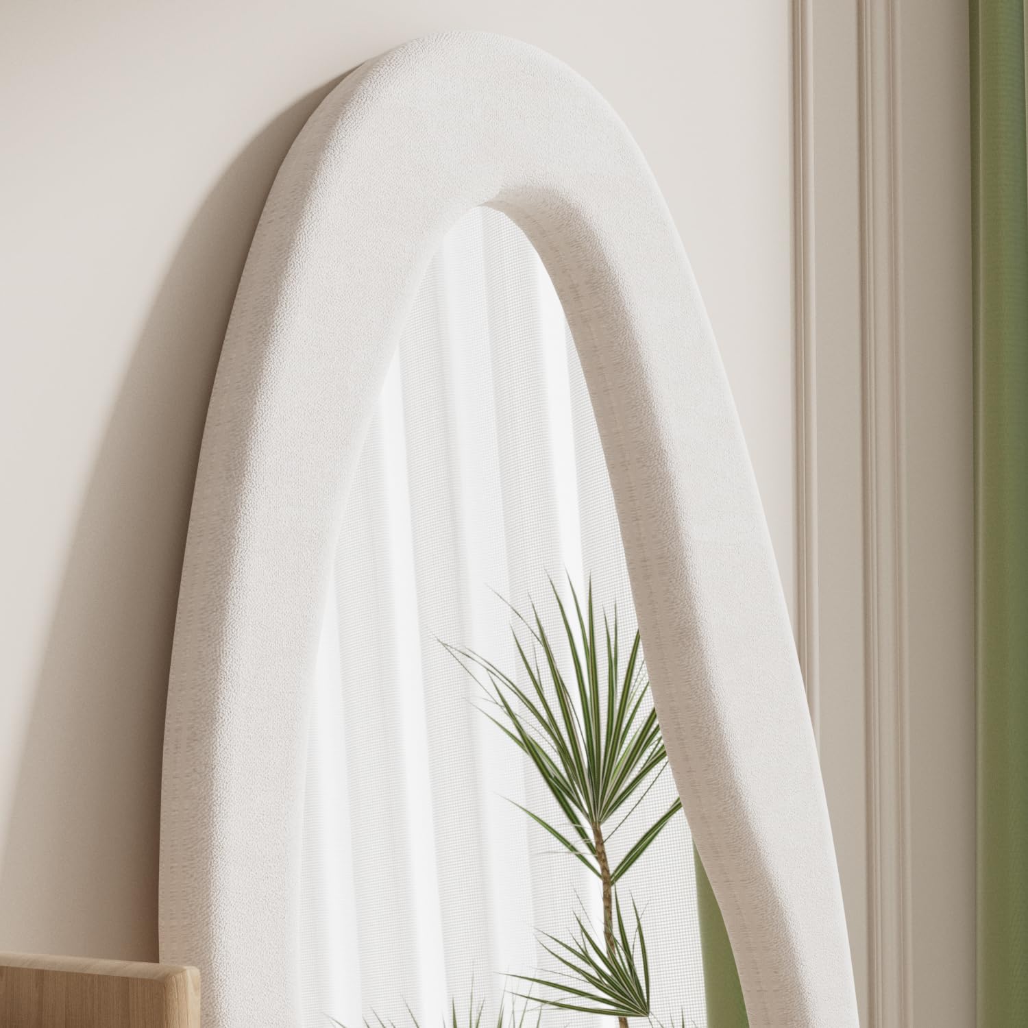 Irregular Wavy Full Length Floor Mirror 63x24
