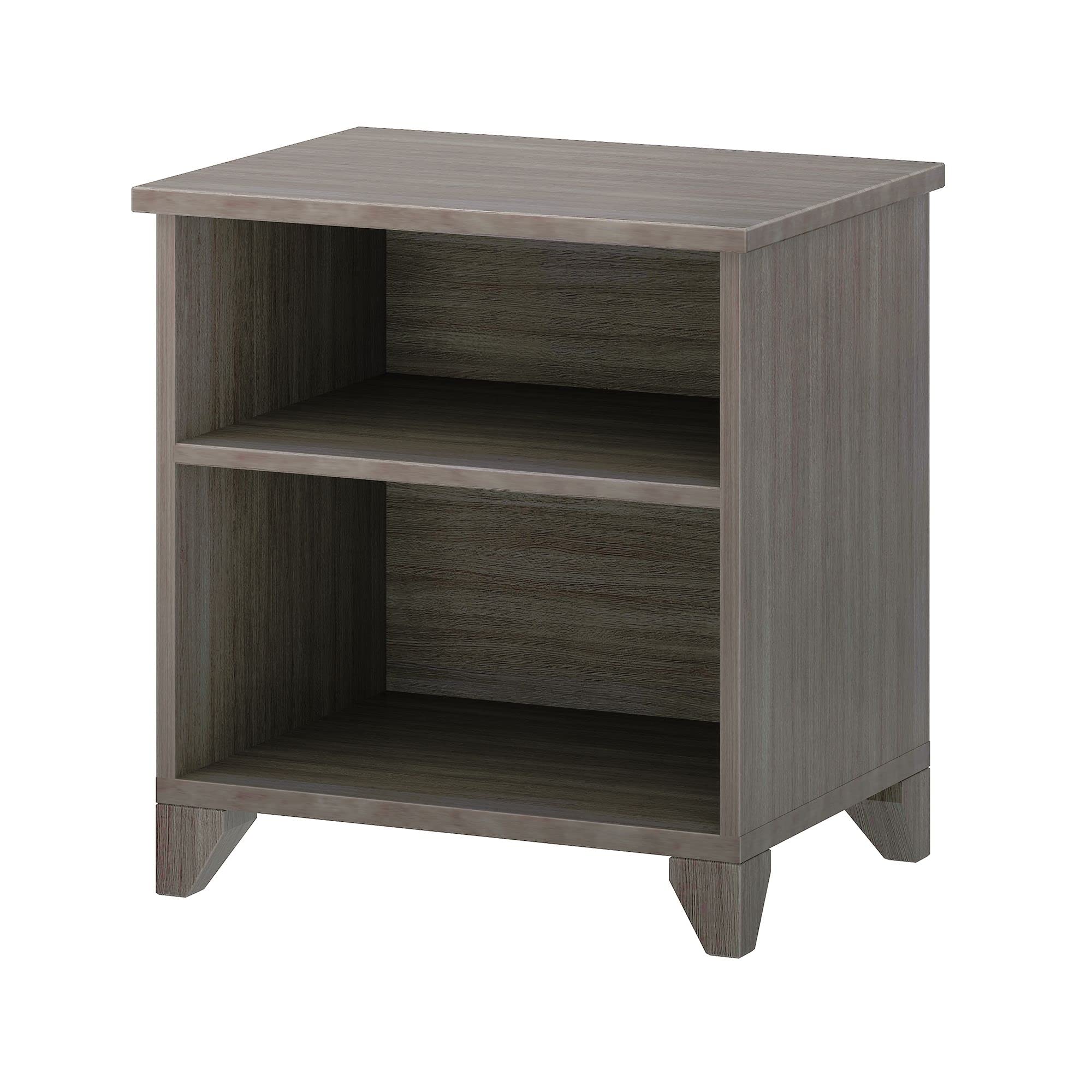 Classic Wood Nightstand with Shelves
