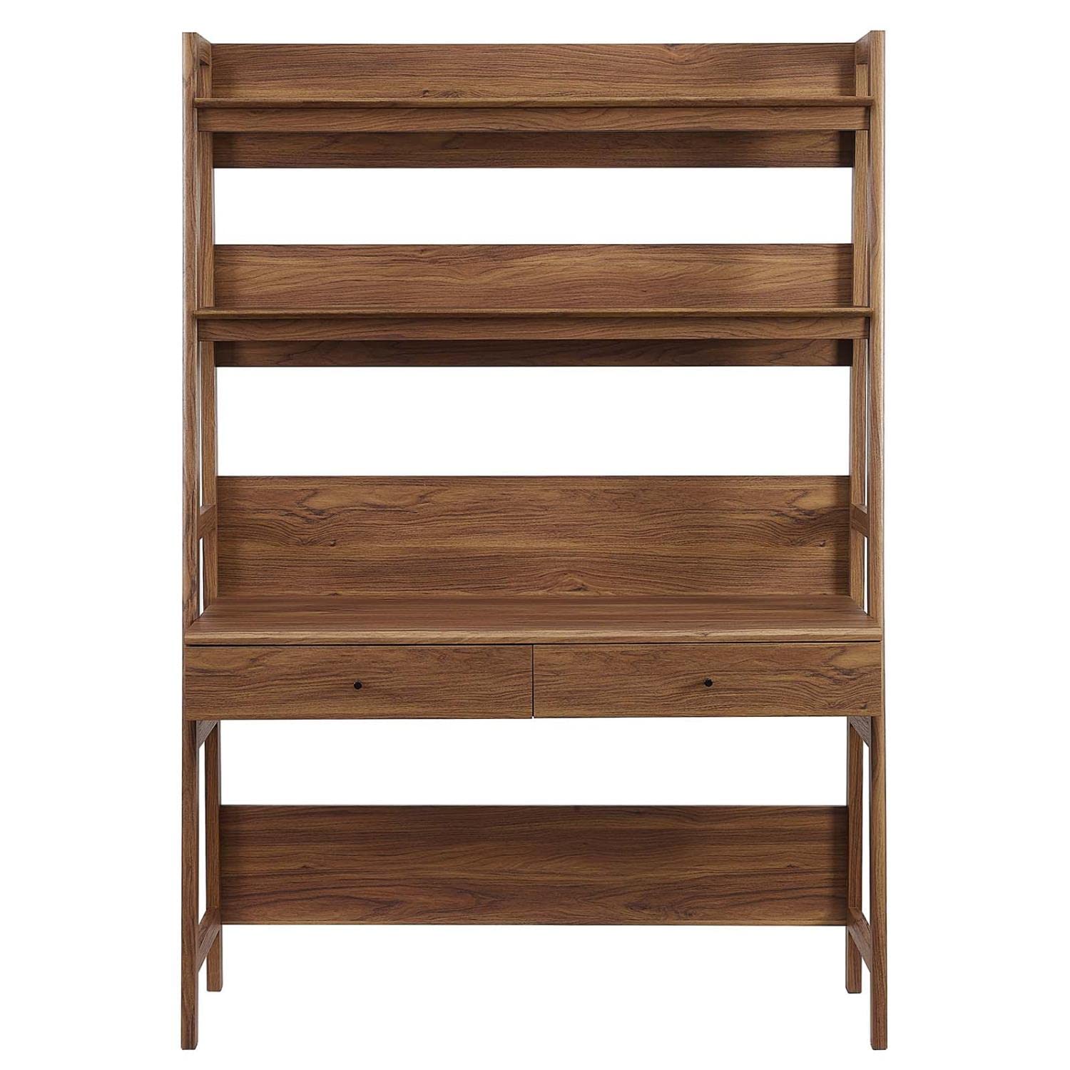 Bixby Home Office Desk with Bookshelf