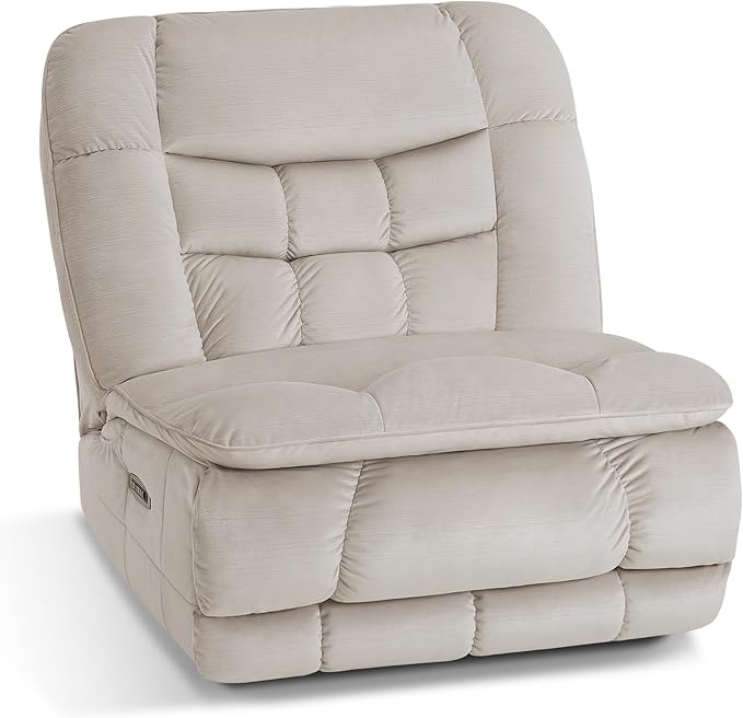 Oversized Dual Motor Power Recliner Chair with LED Lighting