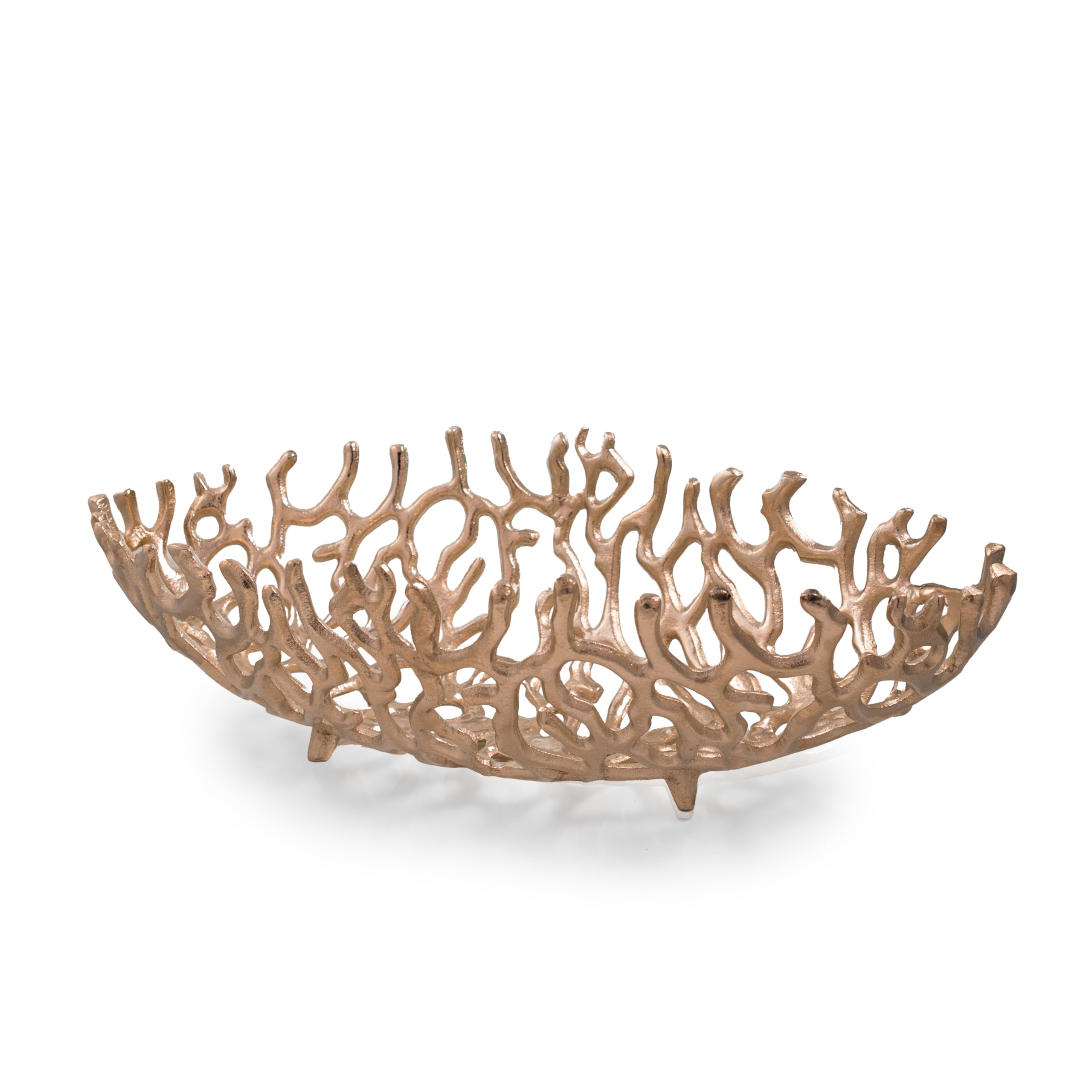 Coralino Oval Coral Bowl Silver 22.25in