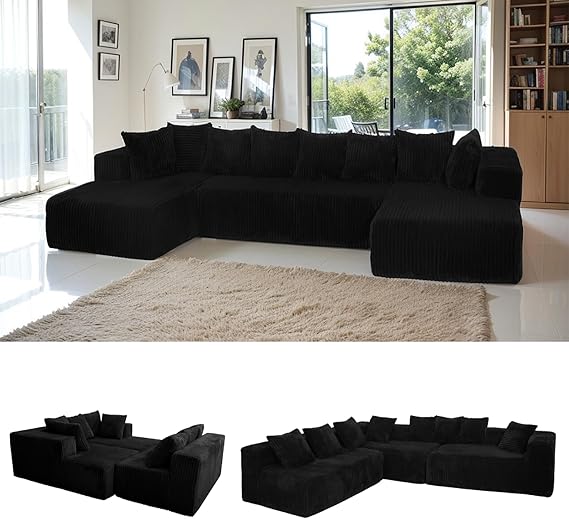 Modular Boneless Sectional Sofa Bed