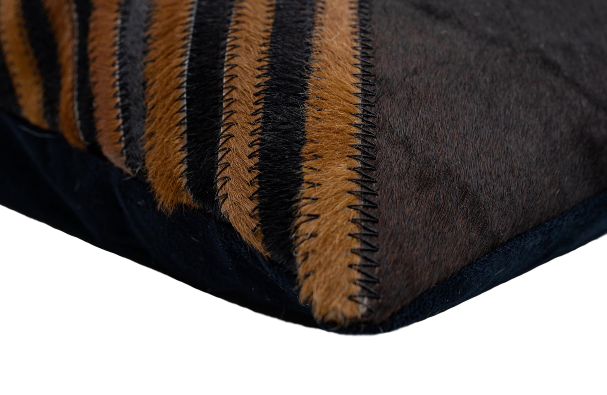 Genuine Cowhide Leather Throw Pillow Square 18x18