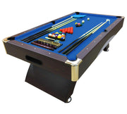 8-Foot Pool Table with Storage Benches