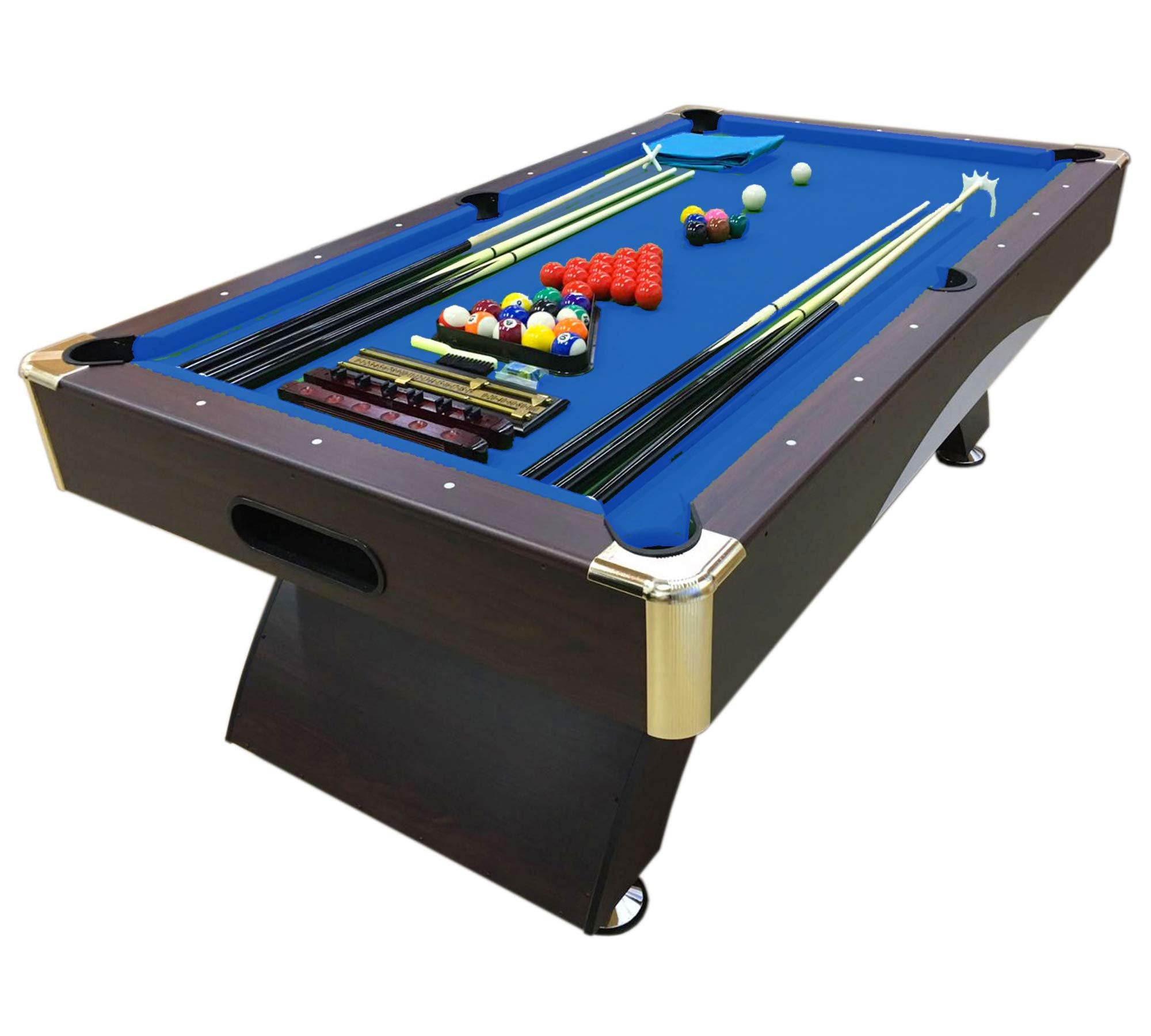 8-Foot Pool Table with Storage Benches
