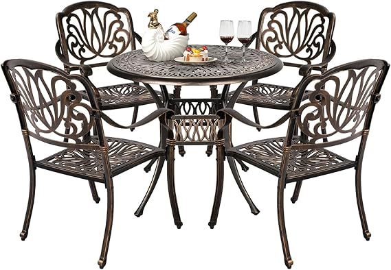 7-Piece Cast Aluminum Outdoor Dining Set