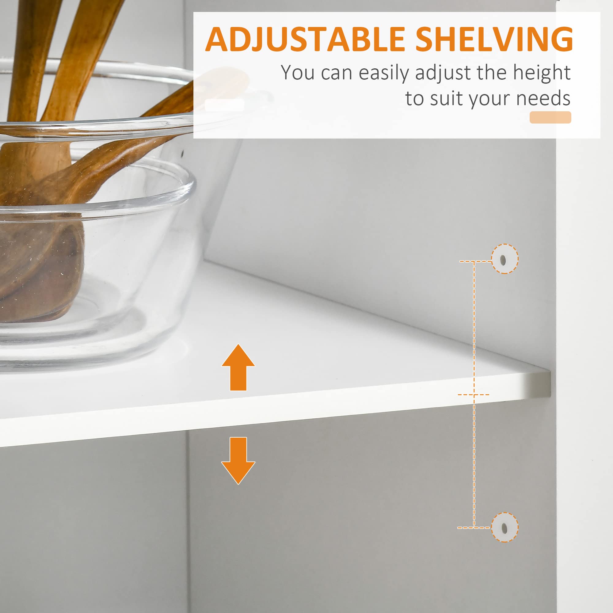Modern Rolling Kitchen Island with Rubberwood Top