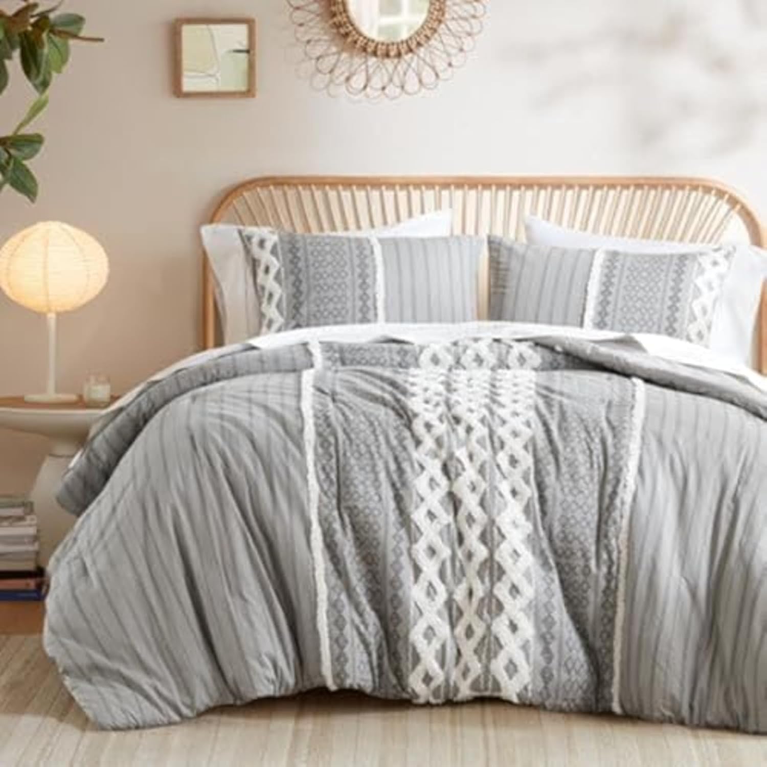 Cotton Chenille Tufted Comforter Set King