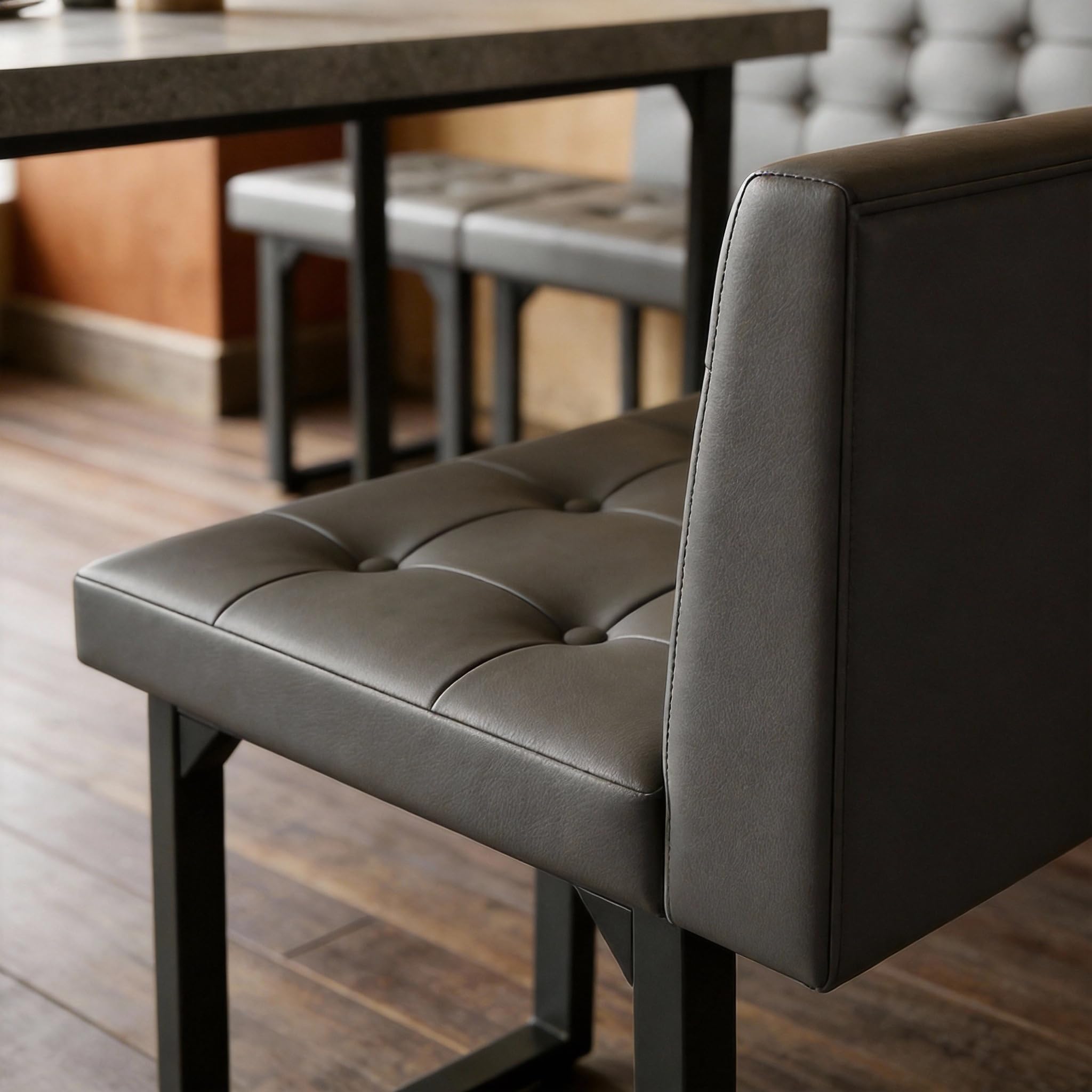 L-Shaped Corner Dining Table Set with Bench