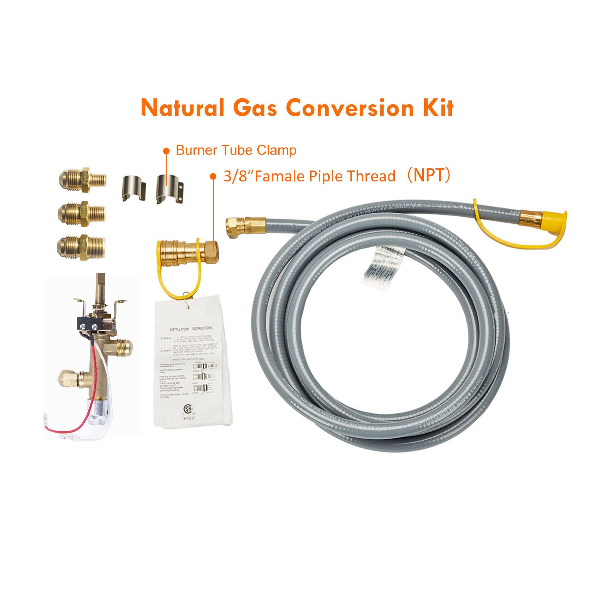 24-Inch Propane Fire Pit with Natural Gas Conversion Kit