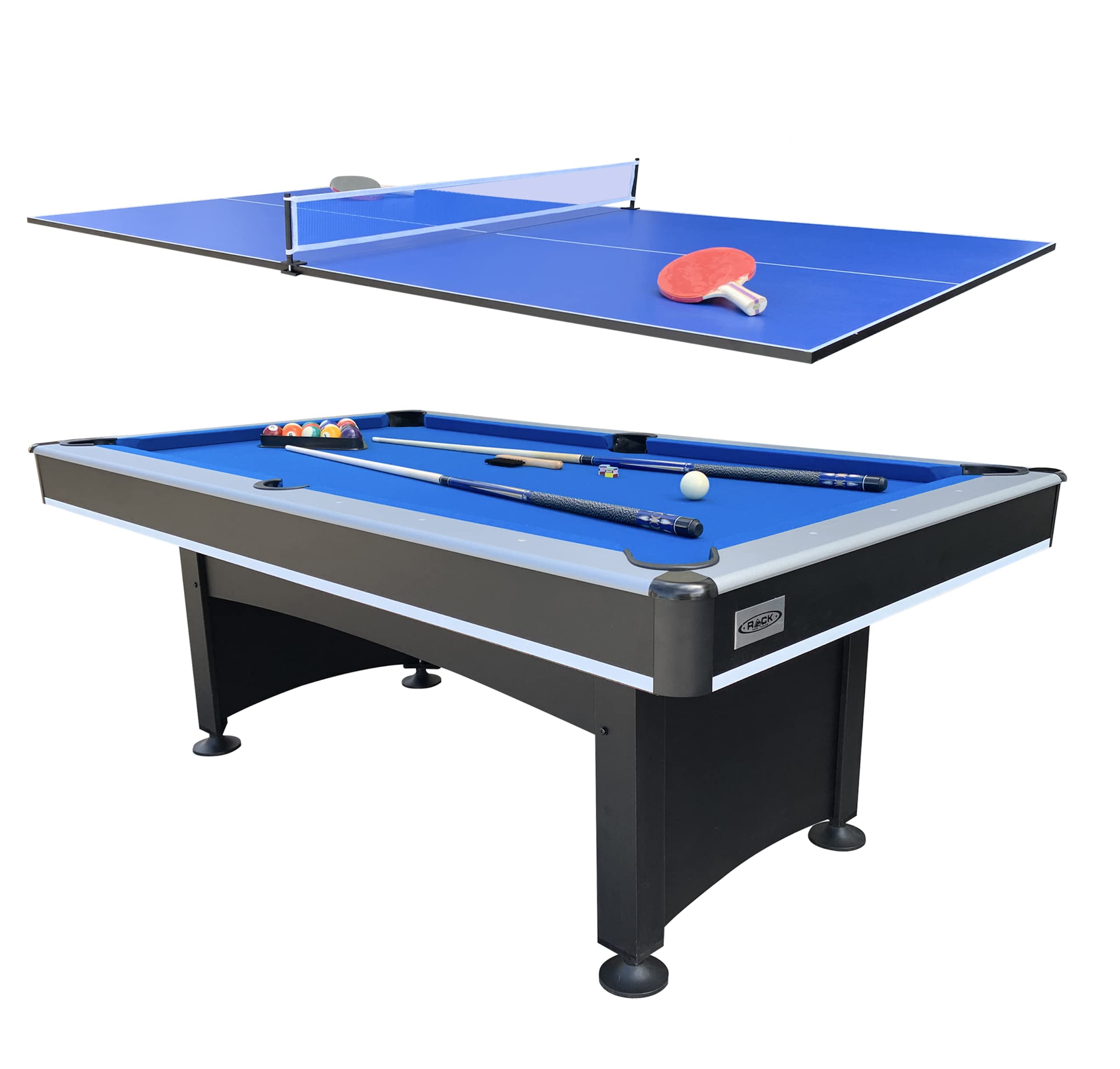 7-Foot Multi Game Billiard Pool Table with Table Tennis