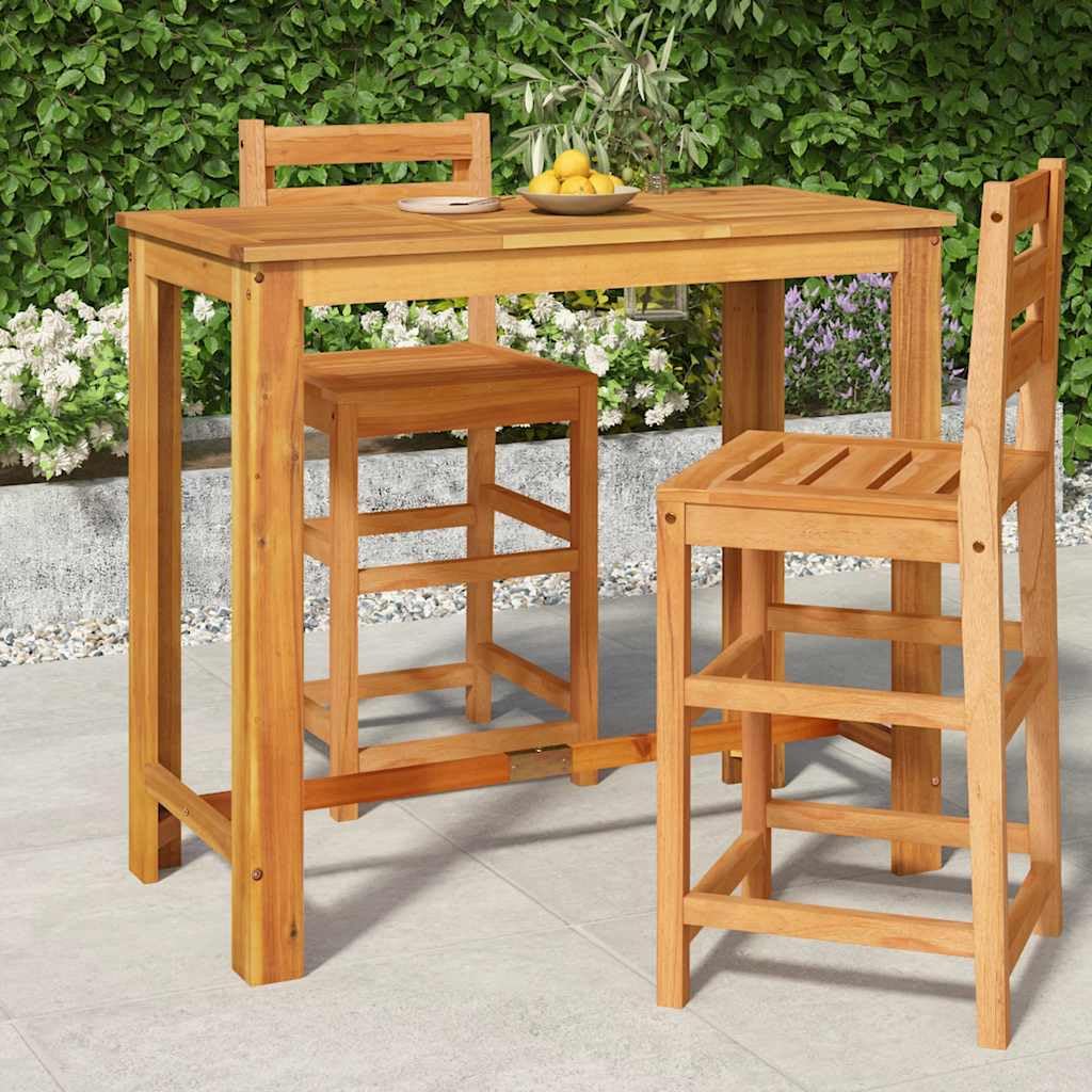 Outdoor Solid Wood Acacia Bar Table