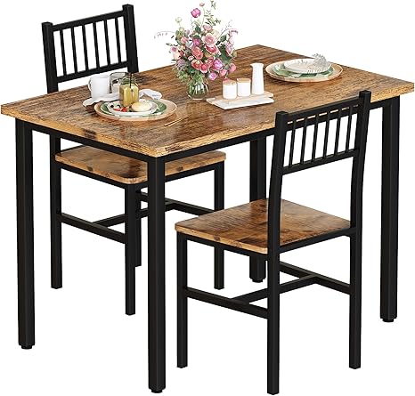 3 Piece Dining Table Set for 2