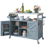 Outdoor Kitchen Island with Stainless Steel Top