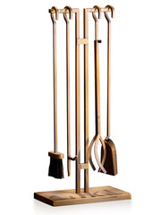 5-Piece Fireplace Tools Set with Stand