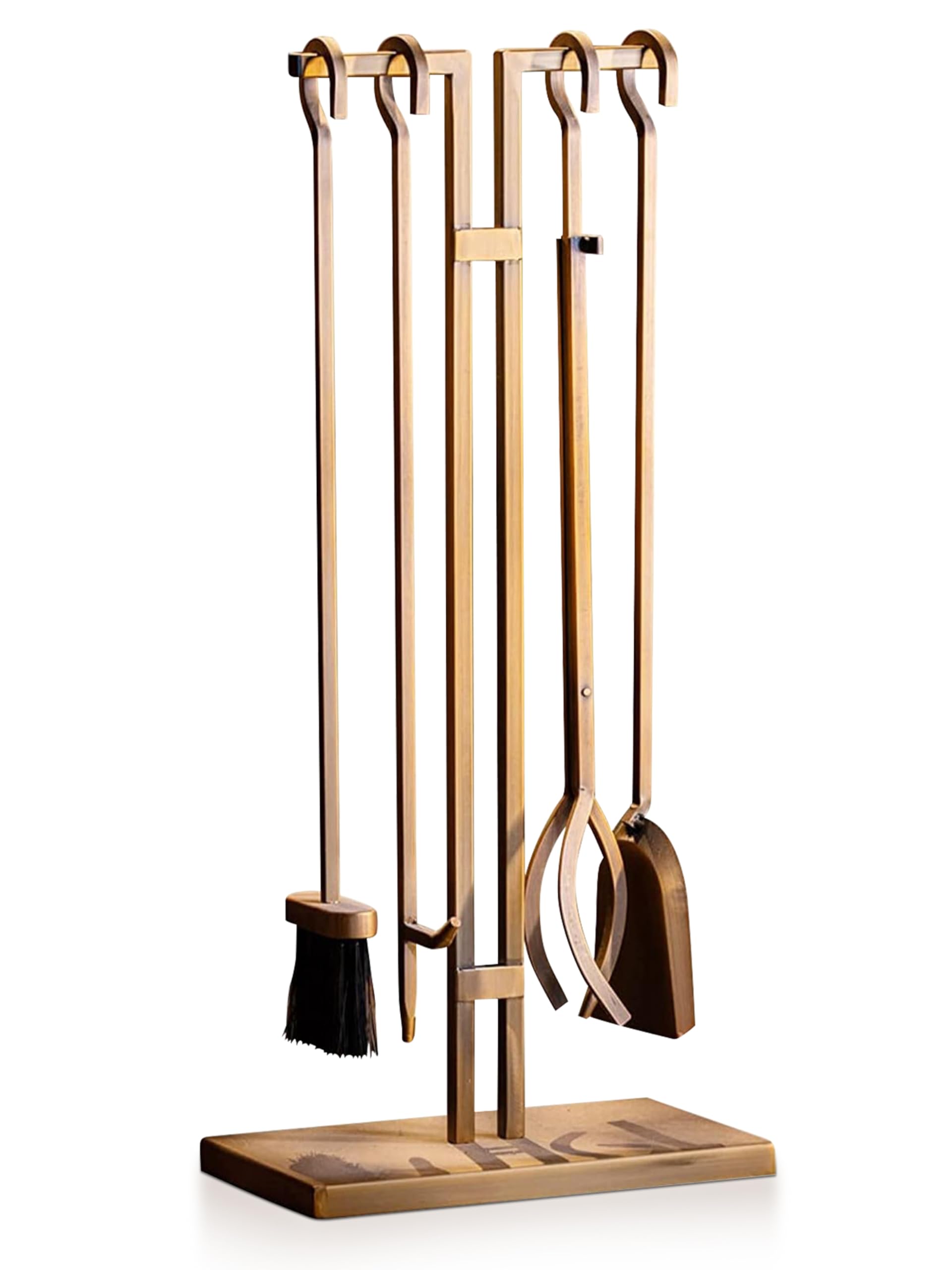 5-Piece Fireplace Tools Set with Stand