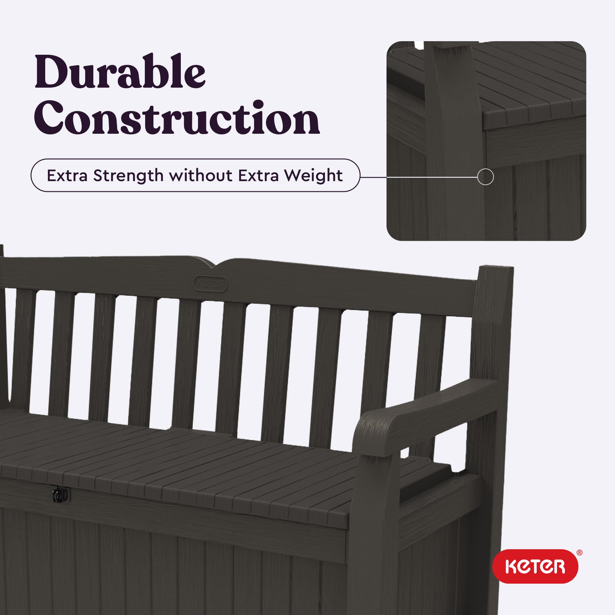 70 Gallon Outdoor Storage Bench Deck Box