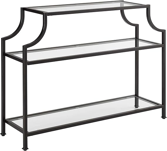 Aimee Sofa Console Table with Storage Shelves