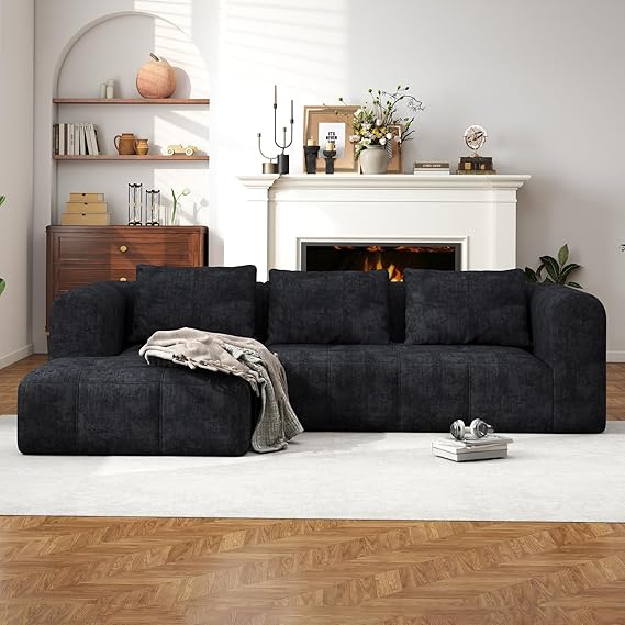 105" Modular Sectional Sofa with Deep Seat