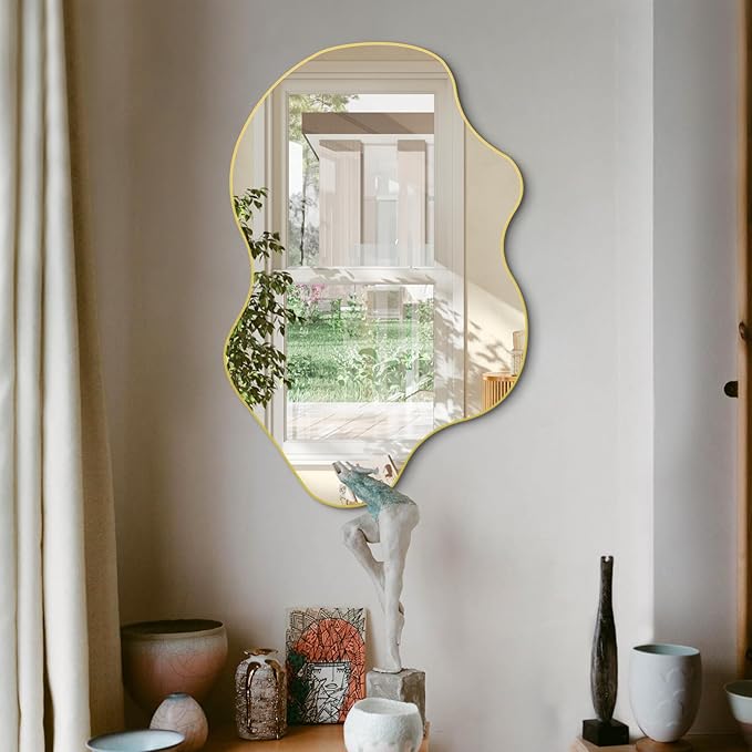 Irregular Wall Mirror 59x30 Large Asymmetrical Full Length