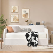Twin Size Upholstered Daybed with Lift-Up Storage