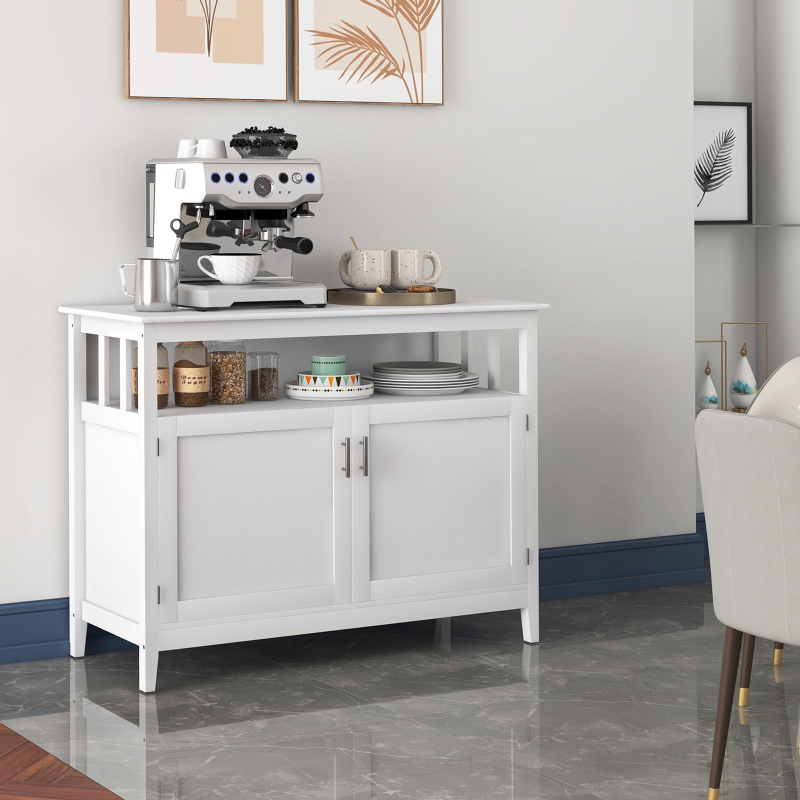 Farmhouse Sideboard Buffet Cabinet with Storage
