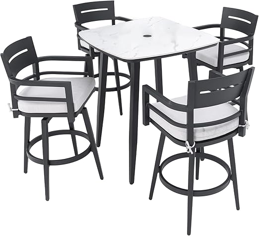 Swivel Outdoor Bar Stools Set of 2